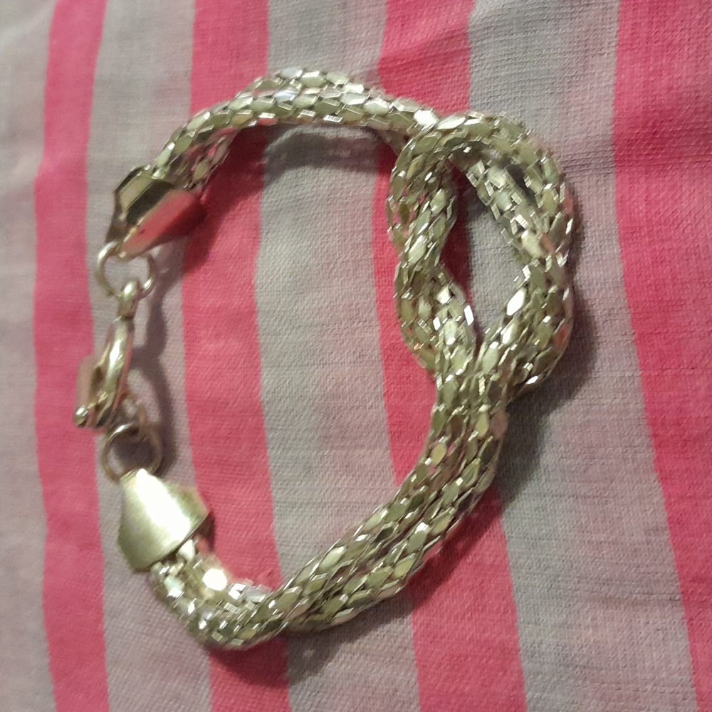 Silver tone bracelet